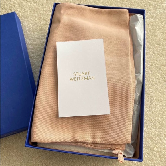 【Brand New】Stuart Weitzman NUNAKEDSTRAIGHT Suede Sandals women Size 5/6 - Picture 6 of 10